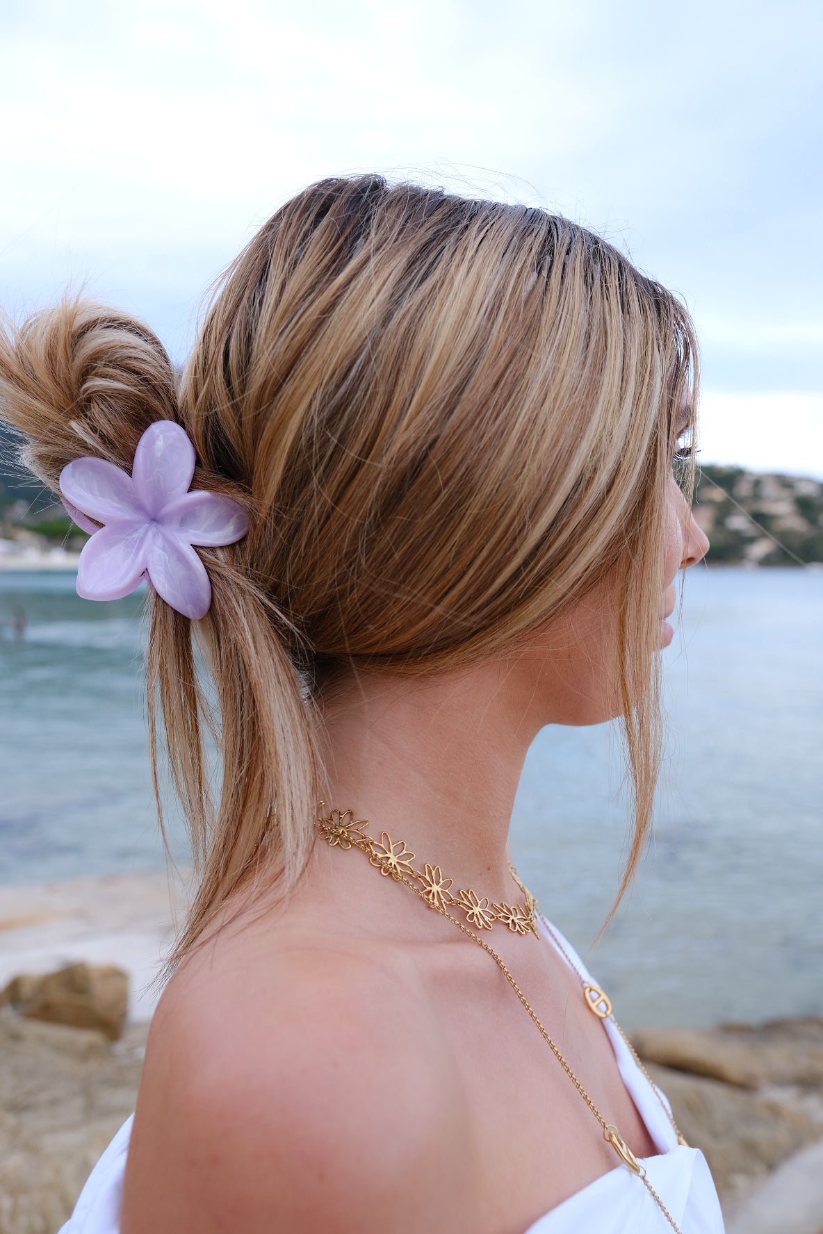 Fleur/pince à cheveux